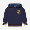 Boys Versace Sweatshirts & Hoodies | Boys Medusa Logo Hoodie In Navy