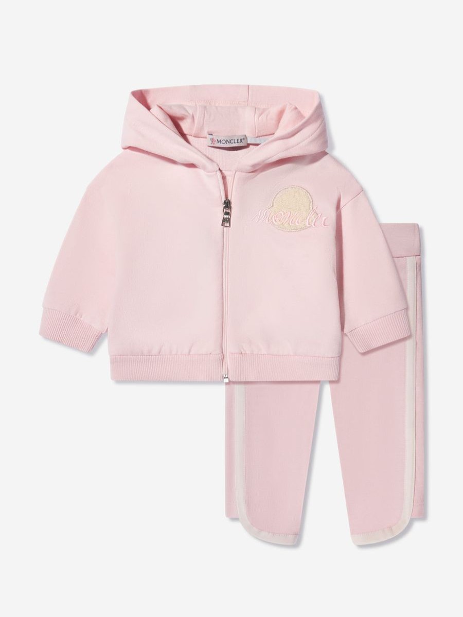 Girls Moncler Enfant Tracksuits | Baby Girls Logo Tracksuit In Pink