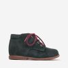 Baby Pom D'Api Shoes | Boys Suede Nioupi Derby Boots In Green