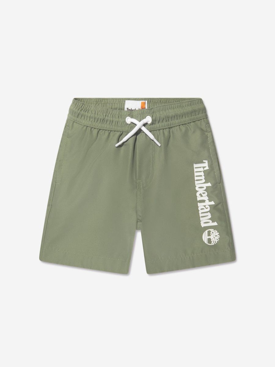 Boys Timberland Swimwear | Boys Logo Swim Shorts In Green