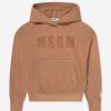 Boys MSGM Sweatshirts & Hoodies | Kids Logo Hoodie In Brown