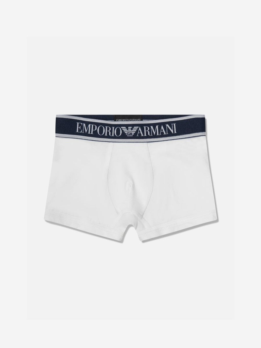 Boys Emporio Armani Underwear | Boys 2 Pack Boxer Shorts Set In Navy