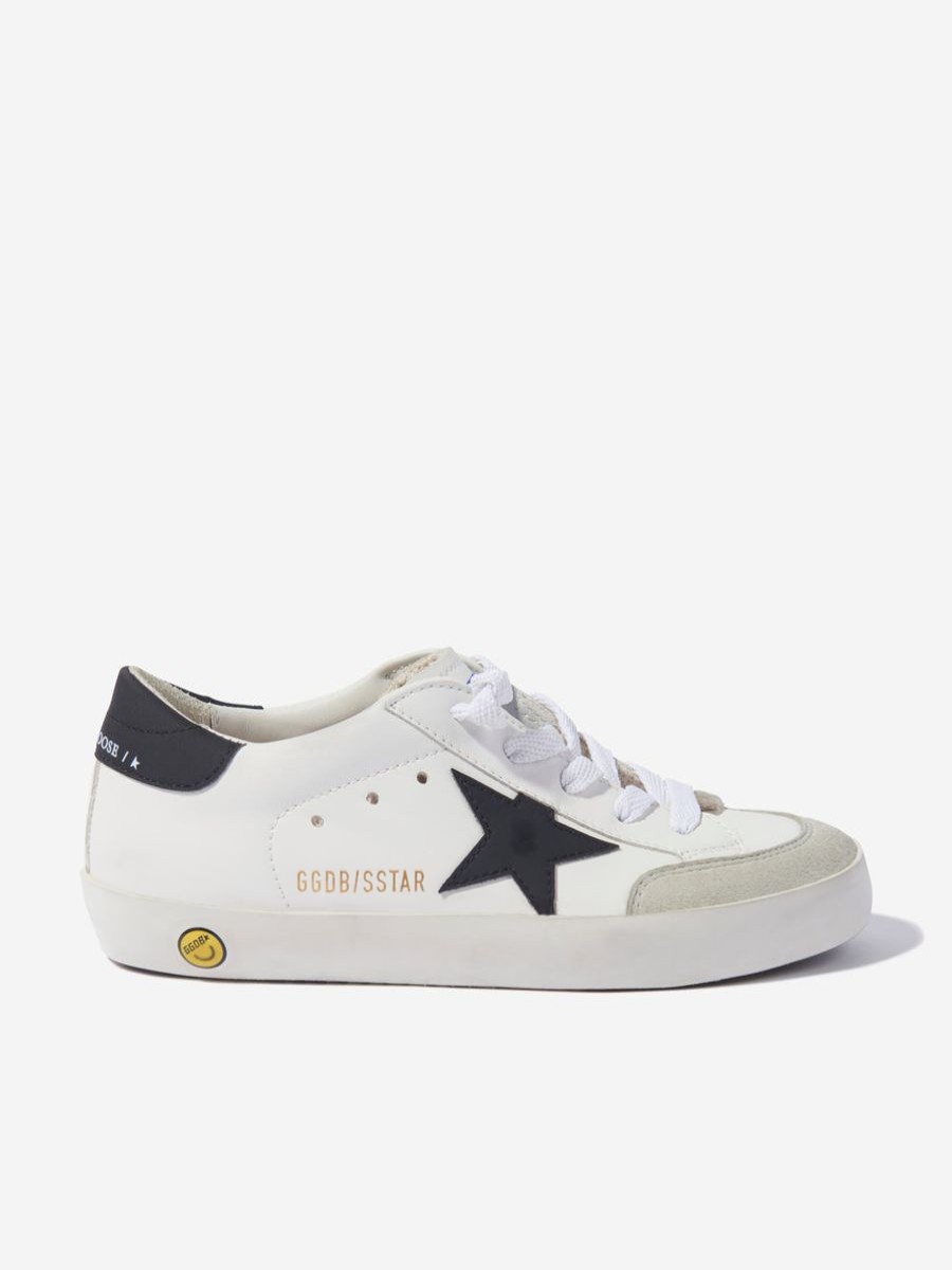 Boys Golden Goose Kids Sneakers | Kids Leather Super Star Bio Based Trainers In White