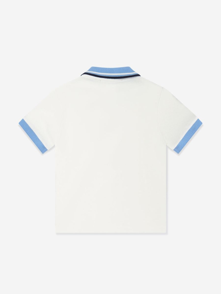 Boys Versace T-Shirts & Tops | Baby Boys Logo Polo Shirt In White