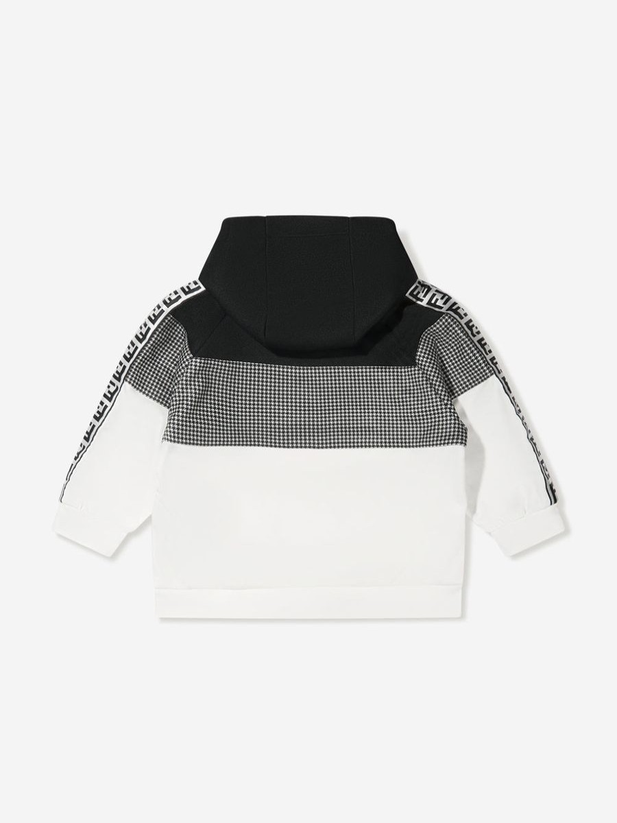 Boys Fendi Kids Sweatshirts & Hoodies | Fendi Kids - Boys Colour Block Dogtooth Hoodie | Childsplay Clothing