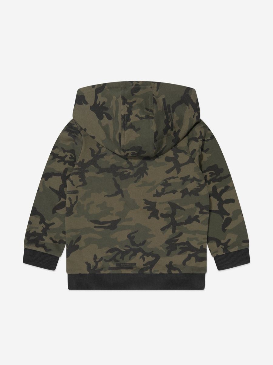 Boys Timberland Sweatshirts & Hoodies | Baby Boys Camouflage Hoodie In Green