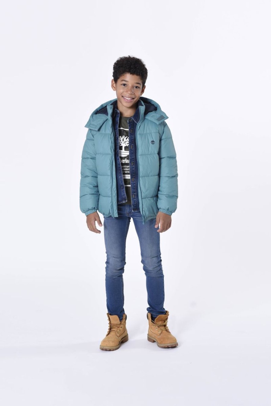 Boys Timberland Coats & Jackets | Boys Puffer Jacket In Blue