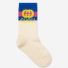 Boys Gucci Kids Socks | Kids Gg Logo Socks In Cream