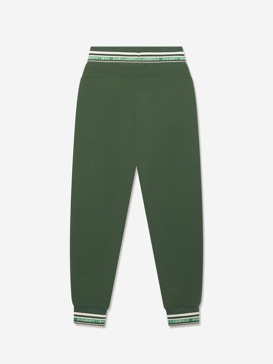 Boys Karl Lagerfeld Sweatpants | Boys Logo Joggers In Green