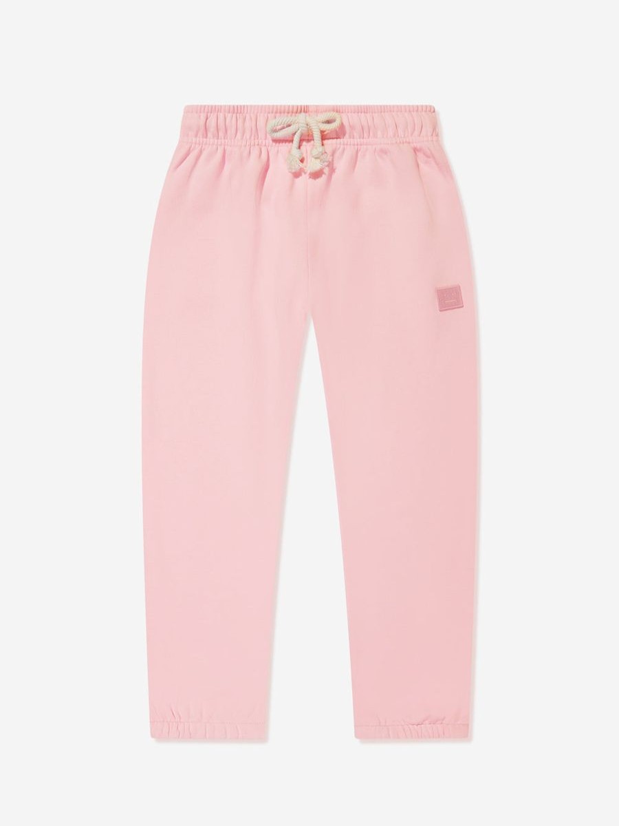 Boys Acne Studios Sweatpants | Kids Logo Joggers In Pink