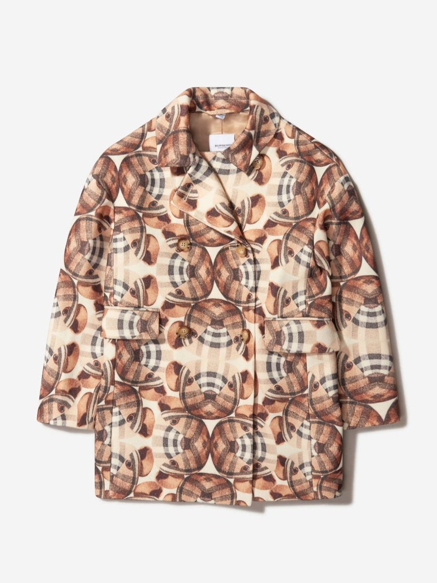 Girls Burberry Kids Coats & Jackets | Girls Bear Print Coat