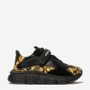 Boys Versace Sneakers | Kids Barocco Trainers In Black