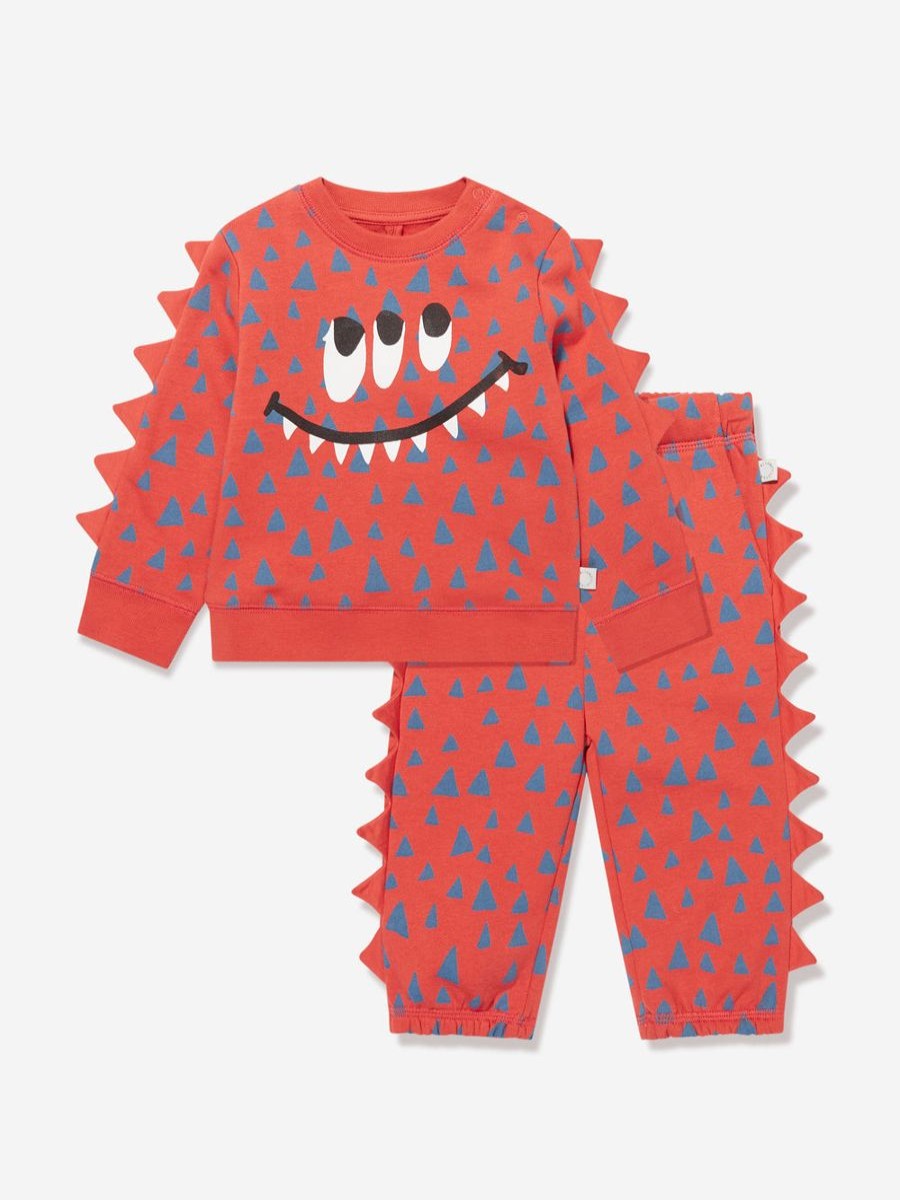 Boys Stella McCartney Kids Tracksuits | Baby Boys Monster Tracksuit In Red