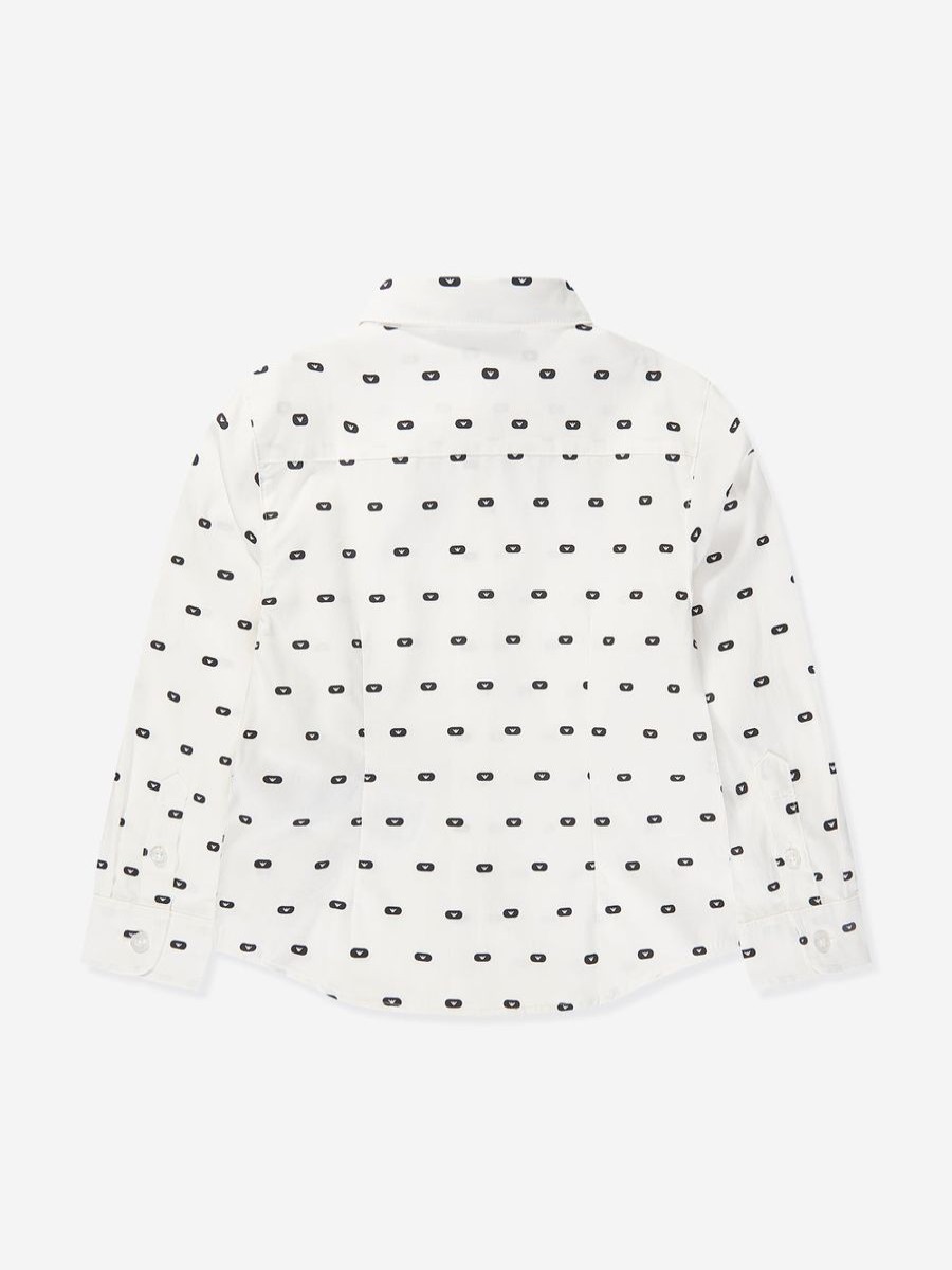 Boys Emporio Armani Shirts | Boys Logo Shirt In White