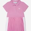 Girls Emporio Armani Dresses | Baby Girls Pleated Dress In Pink