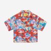 Boys Off-White Shirts | Boys Puzzleflage Bowling Shirt In Multicolour