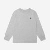 Boys Ralph Lauren Kids Shirts | Boys Long Sleeve T-Shirt In Grey