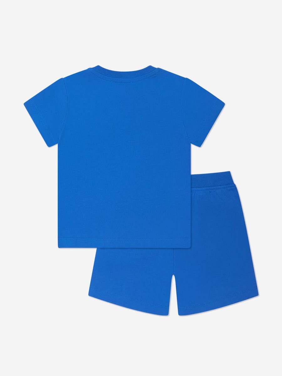 Boys Moschino Kids Shorts | Baby Teddy Logo Short Set In Blue