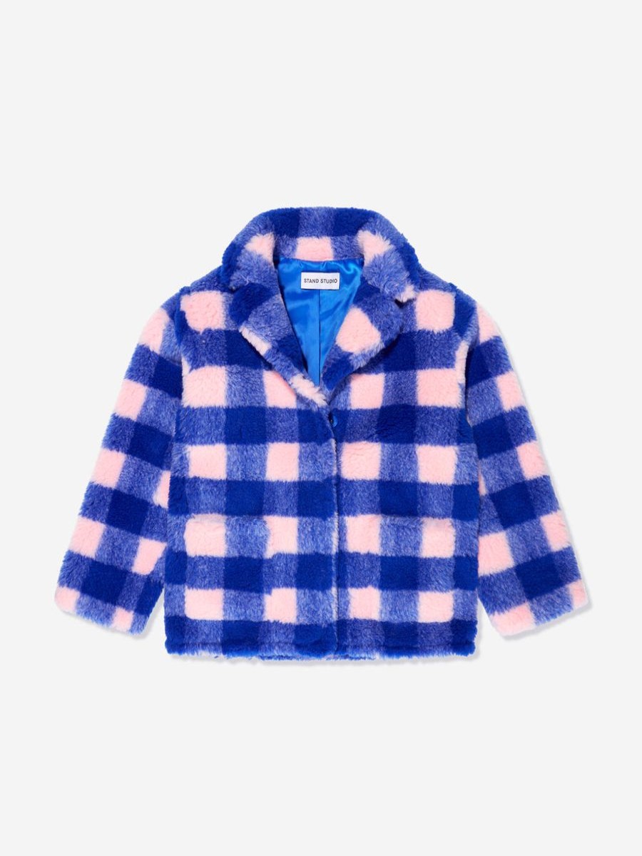 Girls Stand Studio Coats & Jackets | Girls Faux Fur Marina Mini Jacket