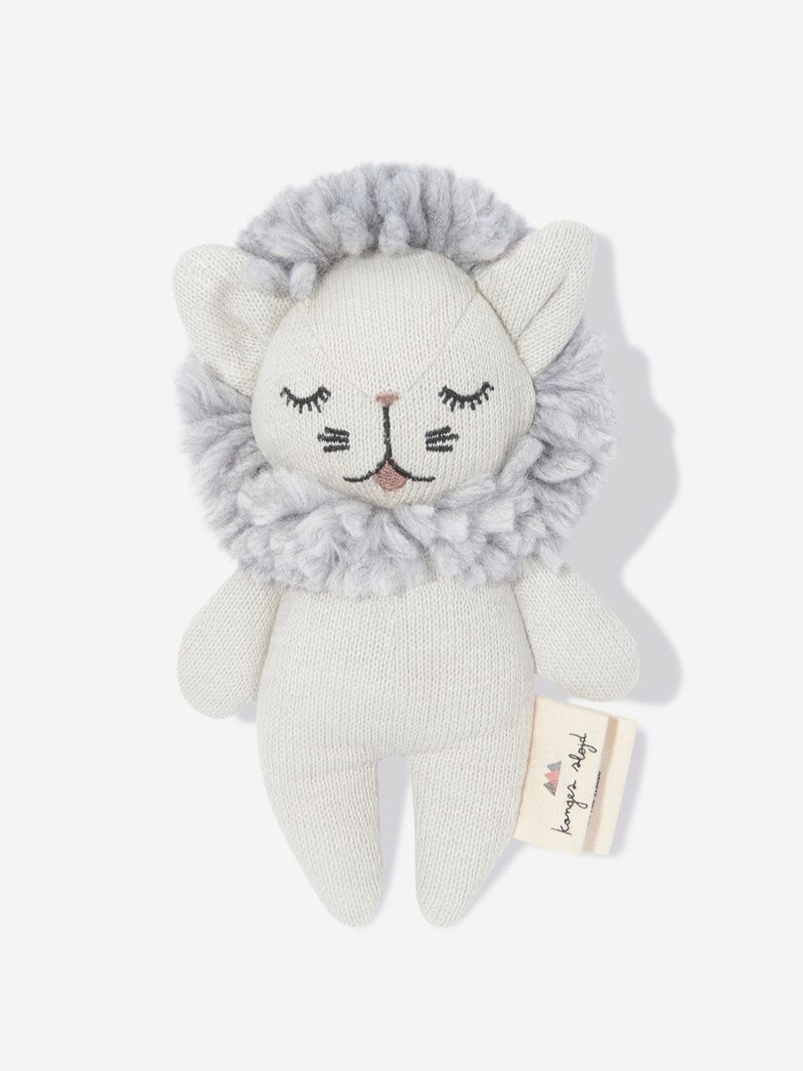 Baby Konges Slojd Toys | Baby Mini Lion Soft Toy In Grey