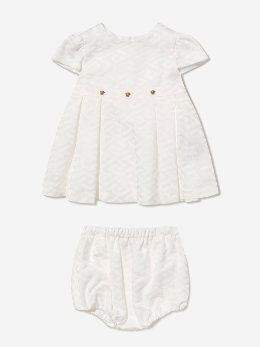 Girls Versace Dresses | Baby Girls Dress And Bloomers Set