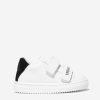 Boys Versace Sneakers | Kids Leather Velcro Trainers In White