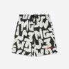 Boys MSGM Swimwear | Boys Logo Print Swim Shorts In Black