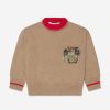 Boys Palm Angels Jumpers & Cardigans | Boys Palm Brush Camo Jumper In Beige