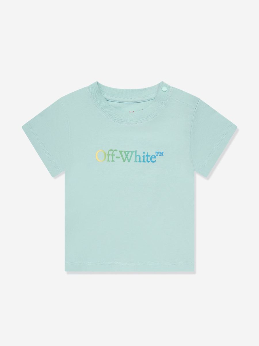 Boys Off-White T-Shirts & Tops | Baby Boys Arrow Rainbow T-Shirt In Blue