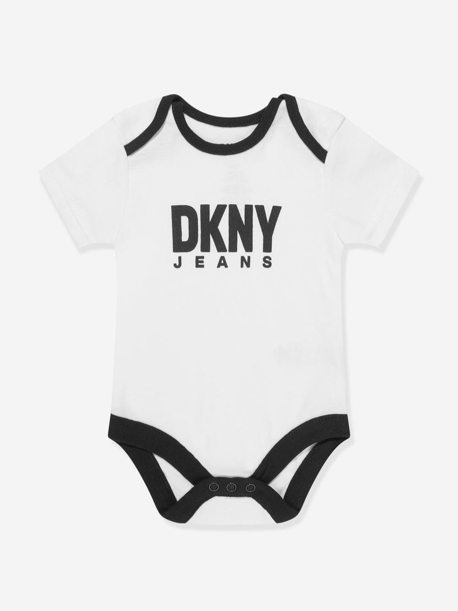 Baby DKNY Outfits & Sets | Baby 3 Piece Bodysuit Pack In Black