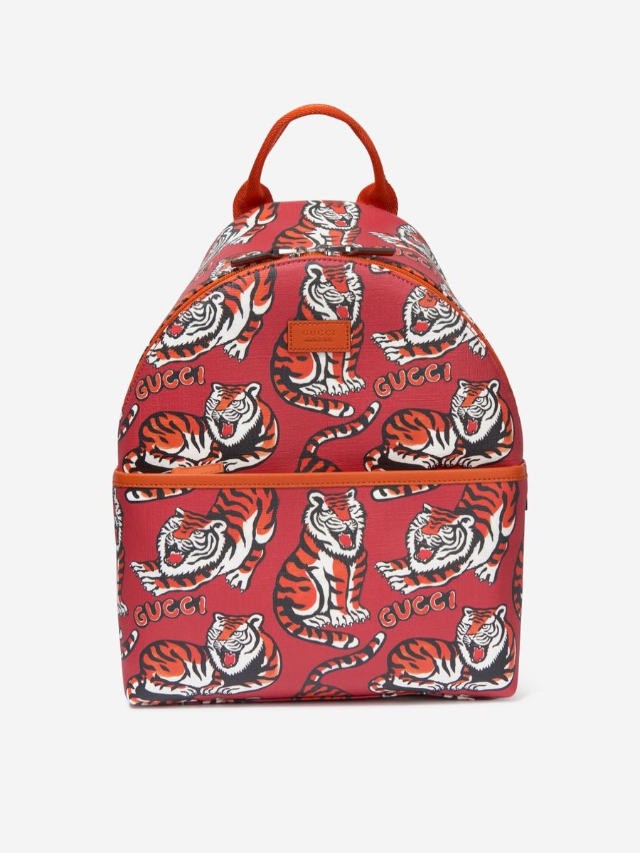 Boys Gucci Kids Bags & Backpacks | Kids Tiger Backpack In Red