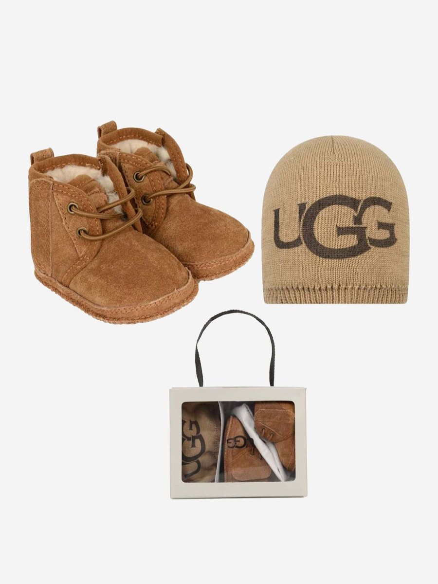 Boys UGG Boots | Ugg - Baby Neumel Booties And Beanie Gift Set |Eu Childsplay Clothing