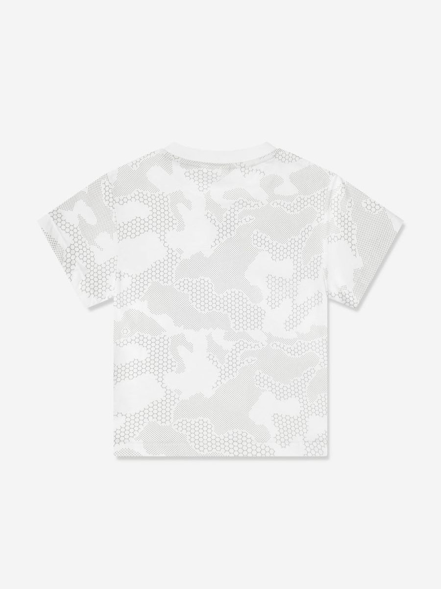 Teen BOSS Underwear | Boys Reflective Camouflage Print T-Shirt In White