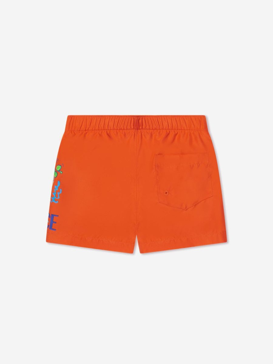 Boys Versace Swimwear | Baby Boys Swim Shorts In Orange