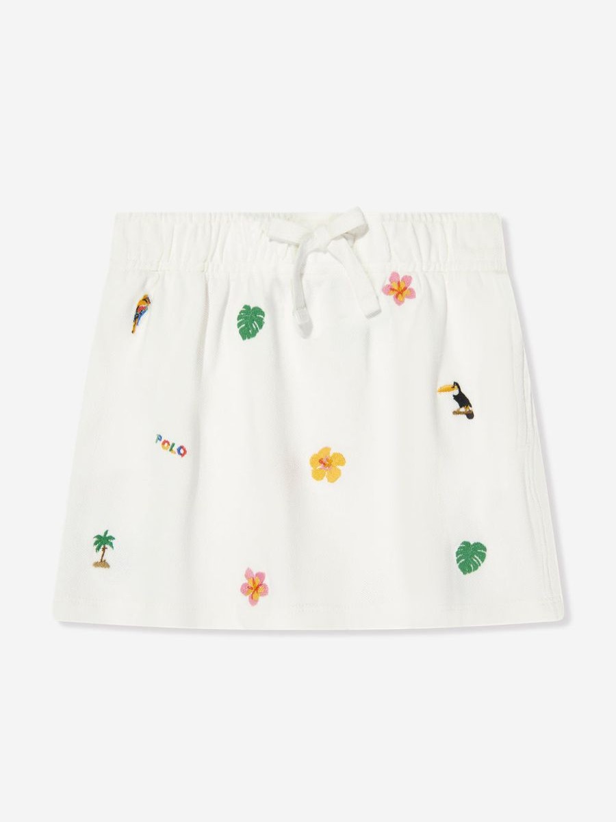 Teen Ralph Lauren Kids Underwear | Girls Polo Skirt In Ivory