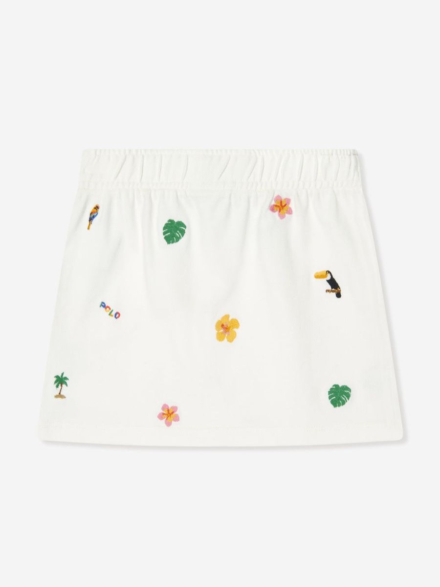 Teen Ralph Lauren Kids Underwear | Girls Polo Skirt In Ivory