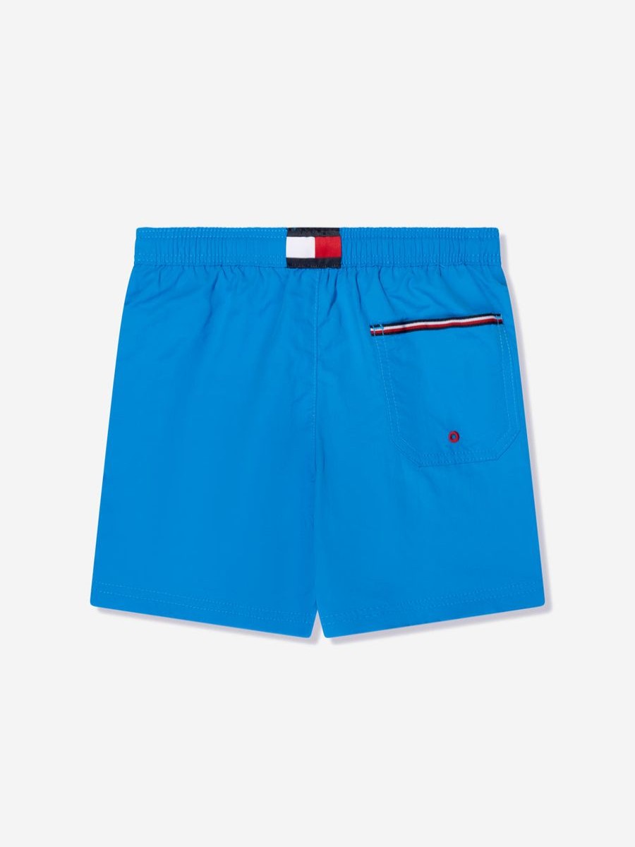 Boys Tommy Hilfiger Shorts | Boys Medium Drawstring Swim Shorts In Blue