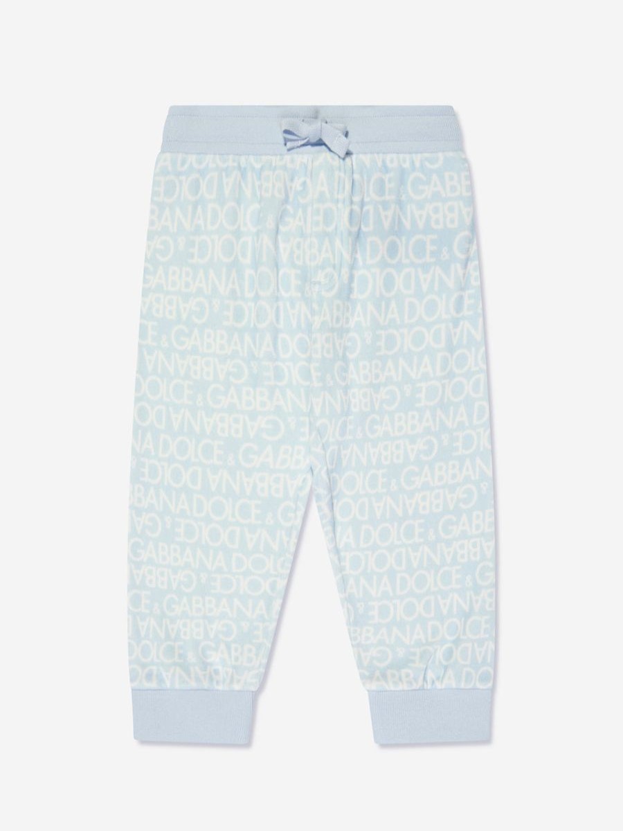 Boys Dolce & Gabbana Kids Sweatpants | Baby Boys Logo Joggers In Blue