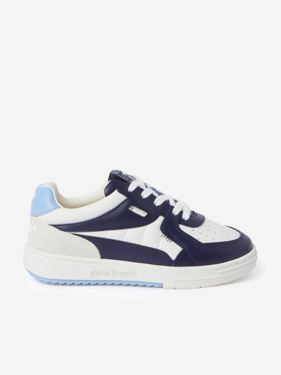 Boys Palm Angels Sneakers | Boys Palm University Trainers In Navy