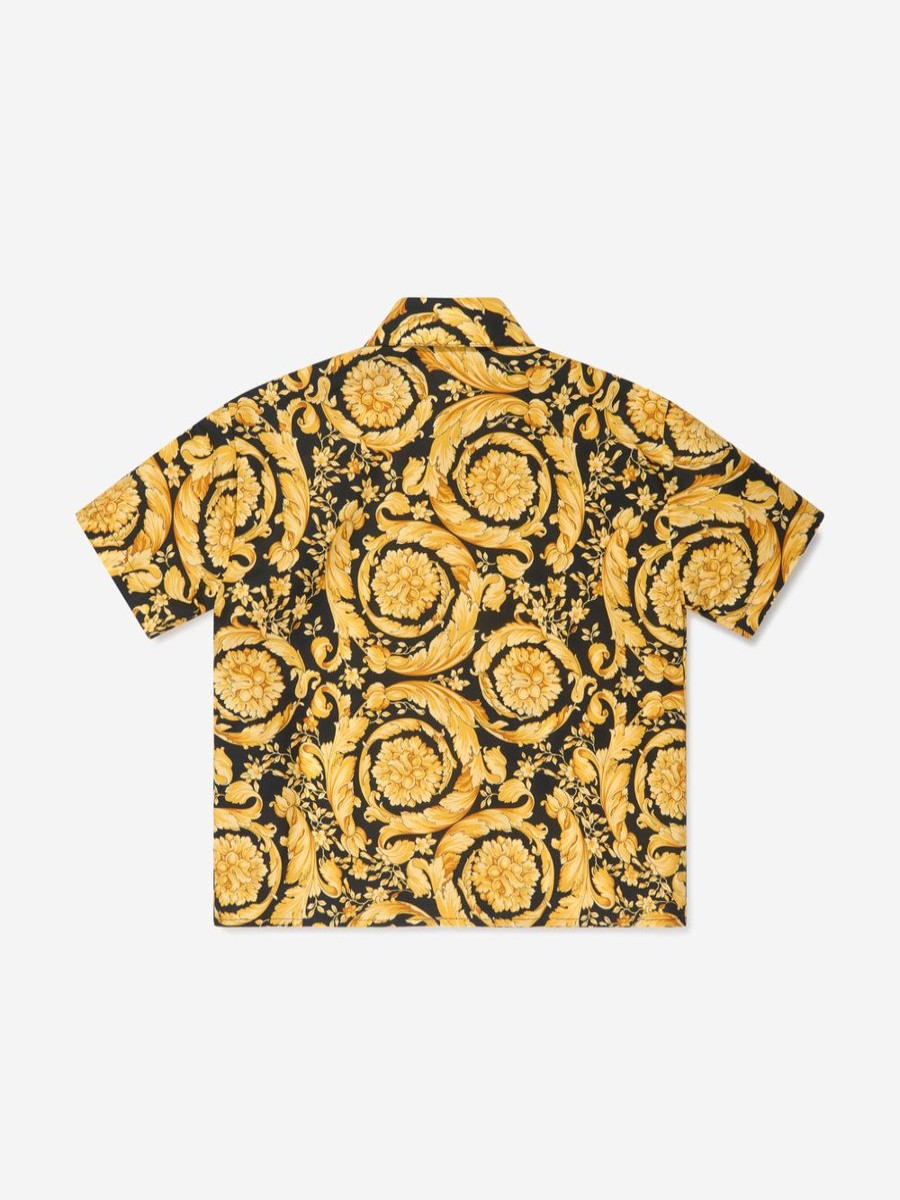 Teen Versace Shirts | Boys Barocco Print Shirt In Gold