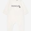 Boys Moncler Enfant Babygrows & Rompers | Baby Logo Romper In White