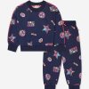 Teen Billieblush Tracksuits | Girls Badge Print Tracksuit In Navy