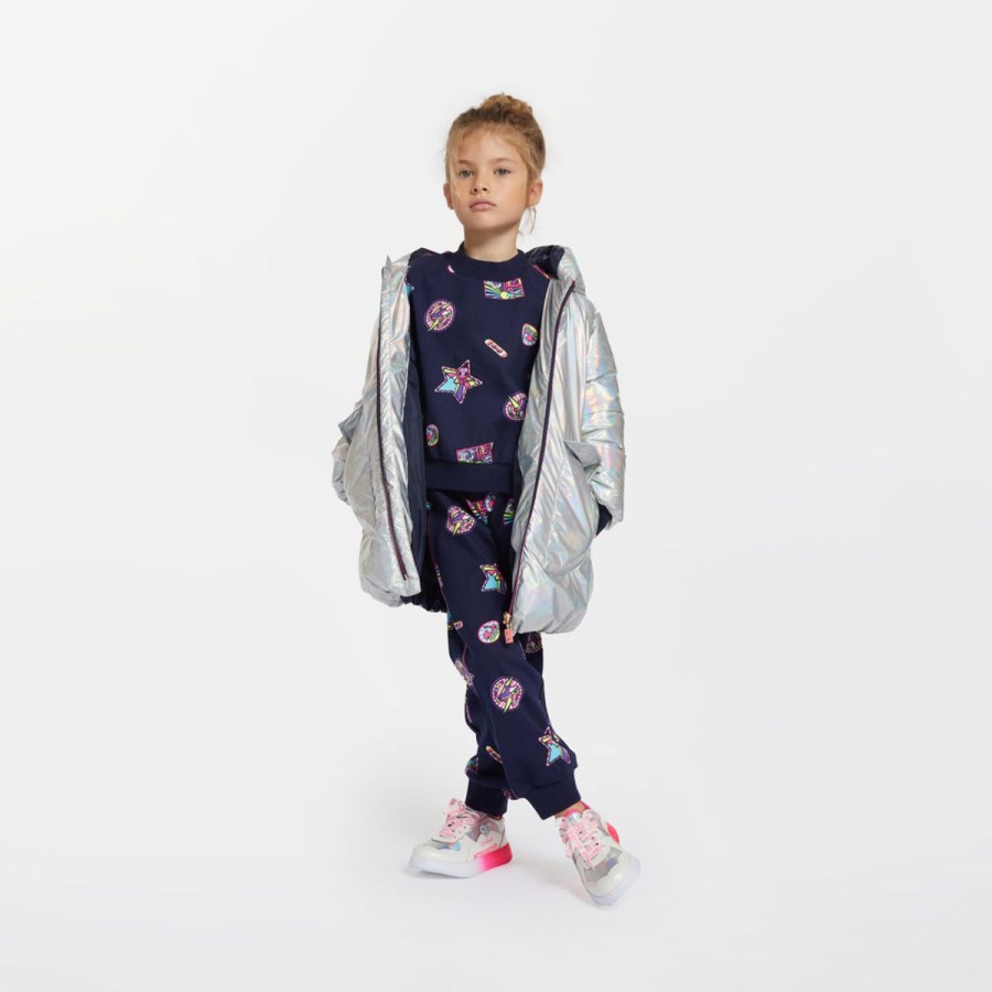 Teen Billieblush Tracksuits | Girls Badge Print Tracksuit In Navy