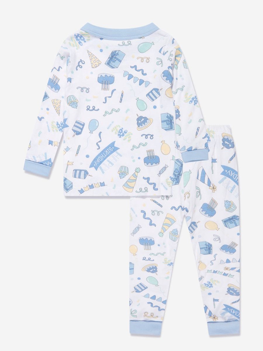 Boys Magnolia Baby Nightwear & Pyjamas | Baby Boys My Birthday! Long Pyjamas In Blue