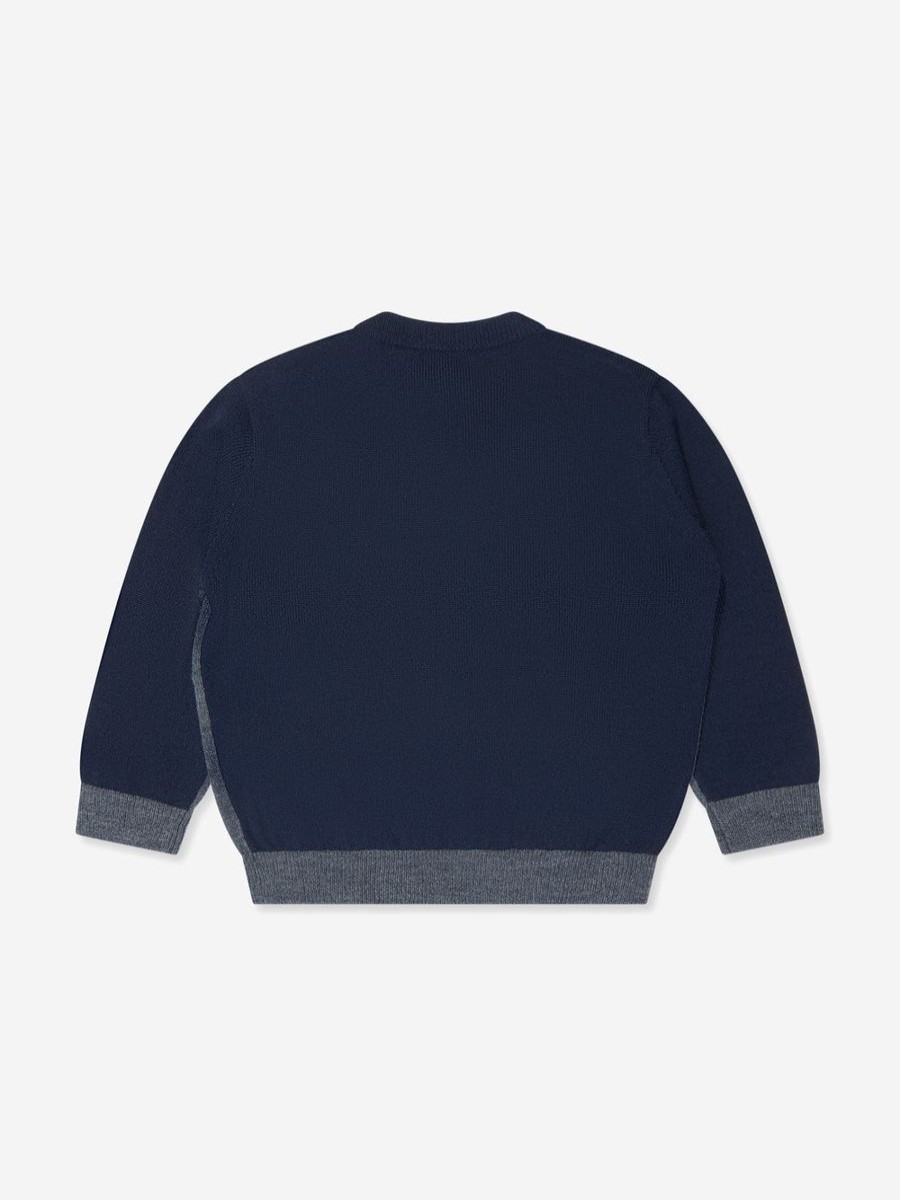 Boys Emporio Armani Jumpers & Cardigans | Baby Boys Wool Jumper In Grey