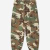 Boys Off-White Trousers | Boys Camouflage Diag Cargo Pants In Green