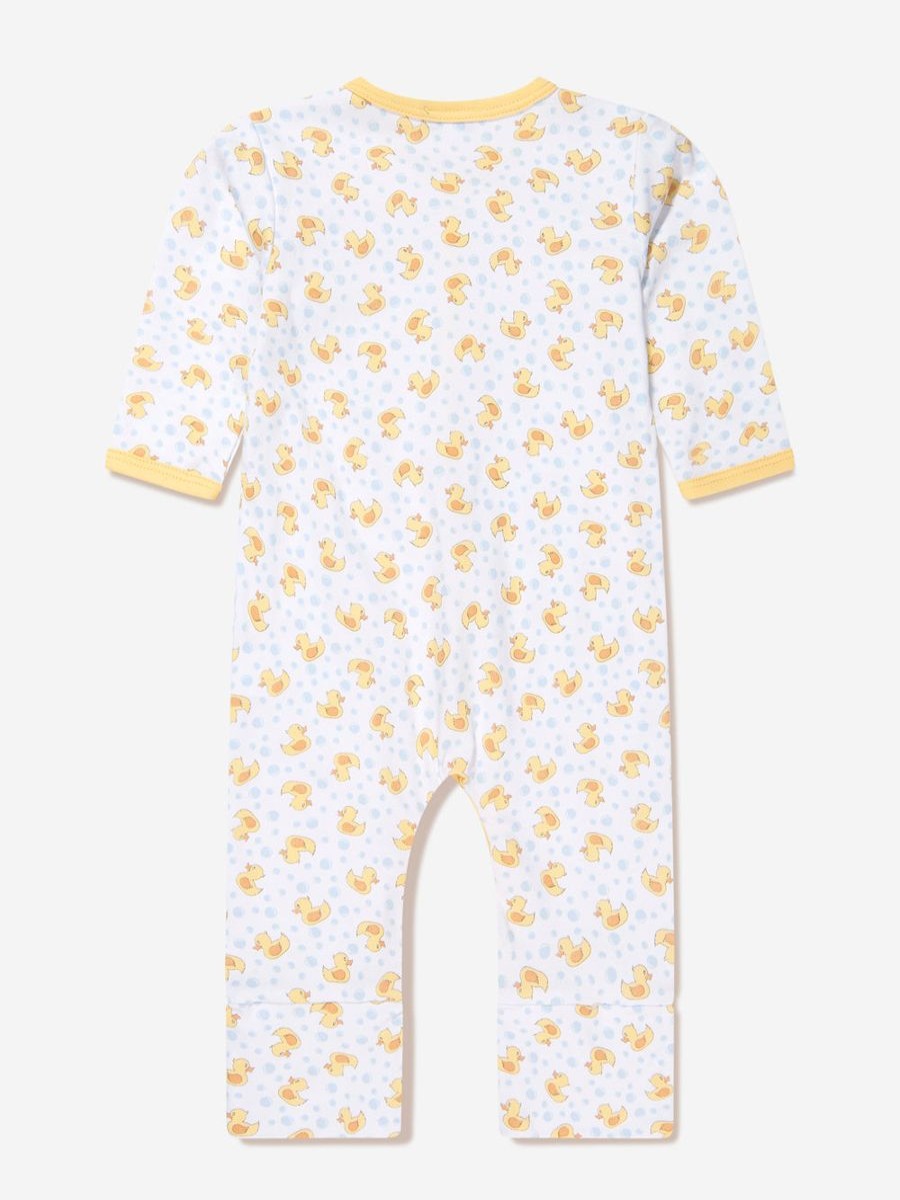 Boys Magnolia Baby Babygrows & Rompers | Baby Rubber Ducky Printed Playsuit In Yellow