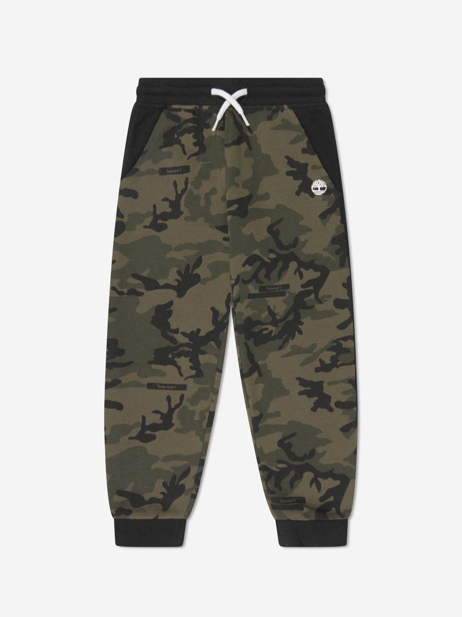 Boys Timberland Sweatpants | Baby Boys Camouflage Joggers In Green