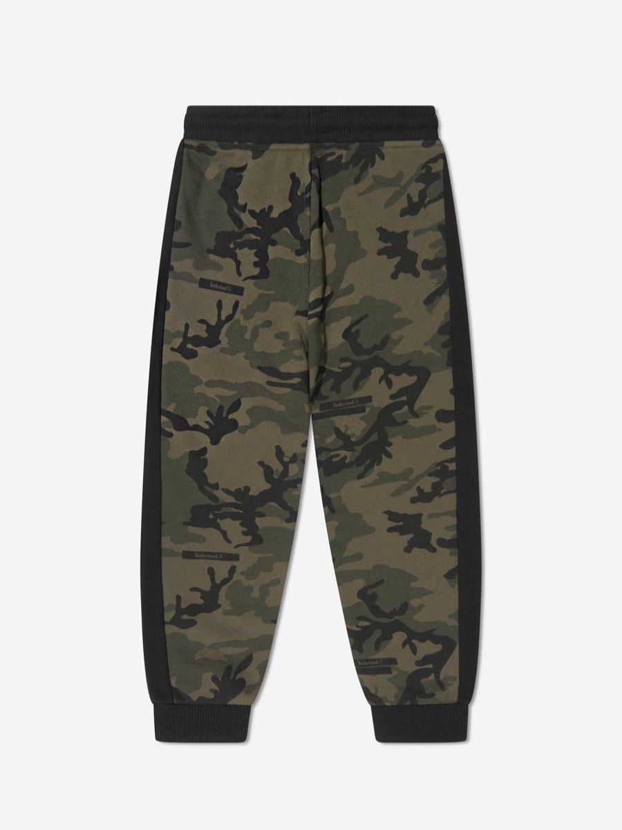 Boys Timberland Sweatpants | Baby Boys Camouflage Joggers In Green