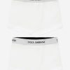 Boys Dolce & Gabbana Kids Underwear | Dolce & Gabbana Kids - Boys Boxer Shorts Set (2 Pack) In White | Childsplay Clothing